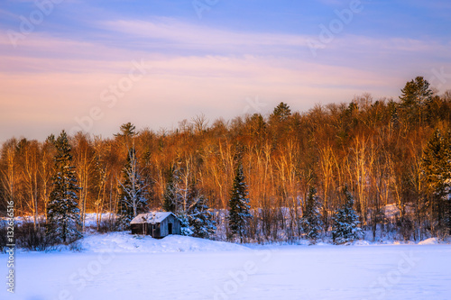 Winter scenery at Fairbank Provincial Park Ontario, Canada
