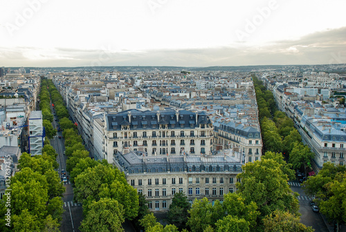 Fototapeta Naklejka Na Ścianę i Meble -  Aerial view of Paris