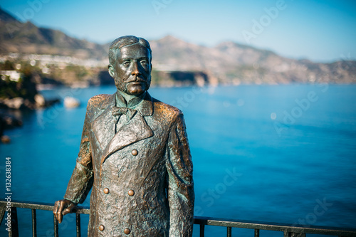 Monument to King of Spain Alfonso XII In Nerja, Spain photo