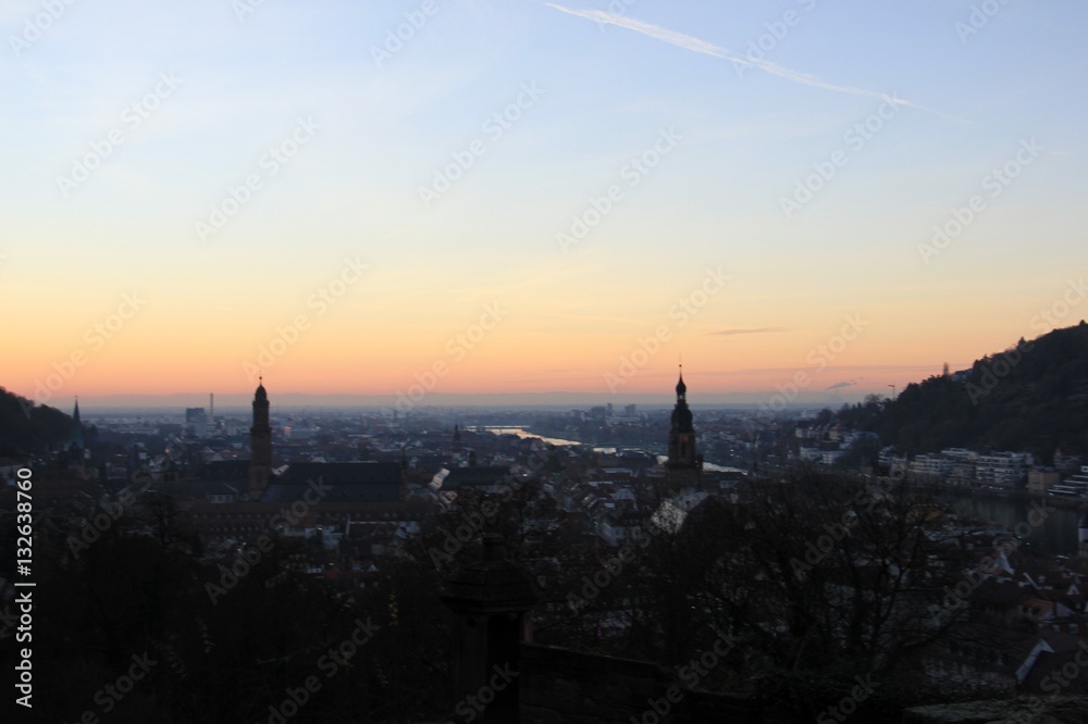 Abendstimmung in Heidelberg