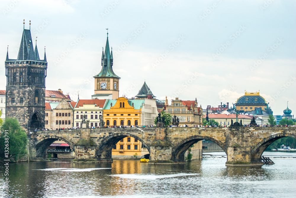 View at central part of Prague