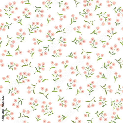 Floral pattern. Flower seamless background.