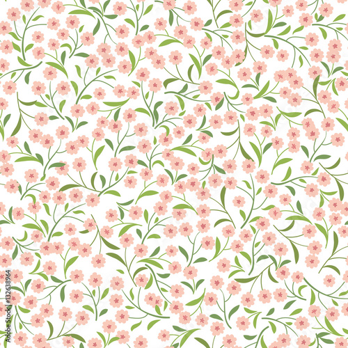 Floral pattern. Flower seamless background.