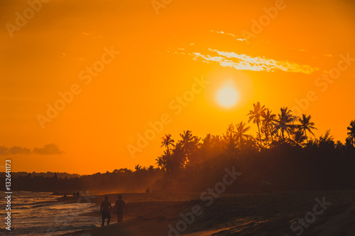 Footsteps on the beach