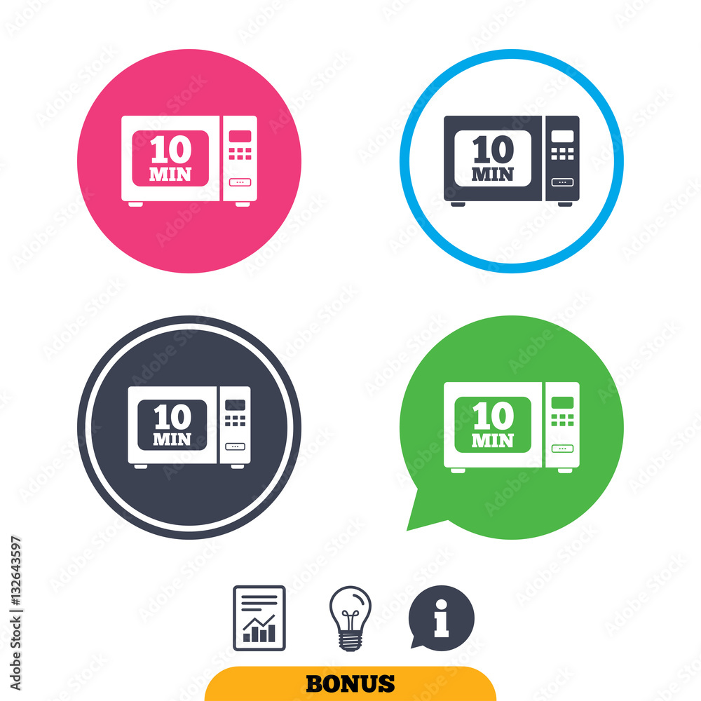 Cook in microwave oven sign icon. Electric stove. Cook in microwave oven sign icon. Electric stove.