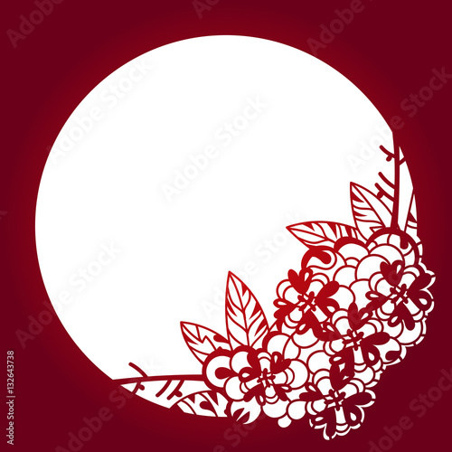 Laser cut vector template layout