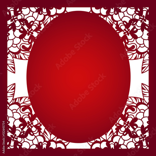 Laser cut vector template layout