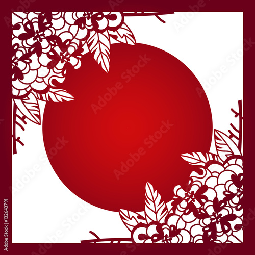 Laser cut vector template layout