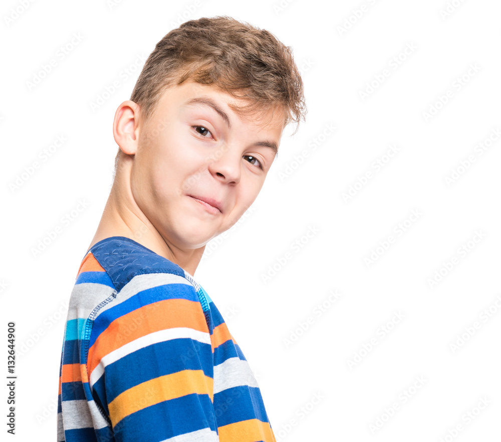 Emotional portrait of teen boy Emotional portrait of teen boy