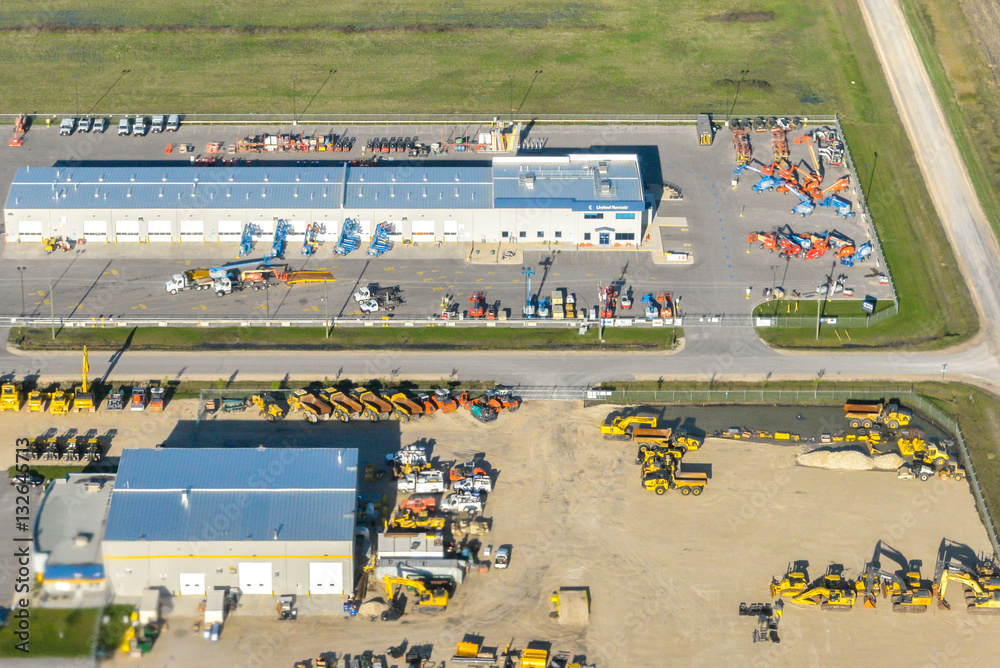 Naklejka premium Edmonton city suburb