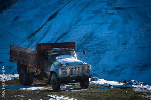 Ancient settlement in the mountains, Xinaliq, Khynalik photo