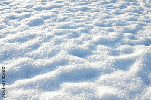 white blue background from snow shiny in sun