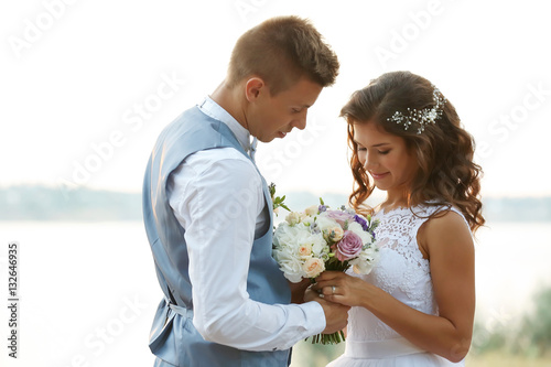 Portrait of beautiful weddi...