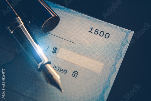 Writing Check Payment photo