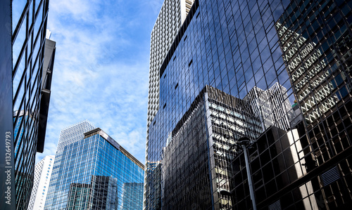 Photography Office buildings stretch up to the sky in Hong Kong