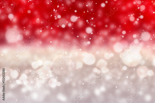 Red and silver glittering and sparkling abstract background