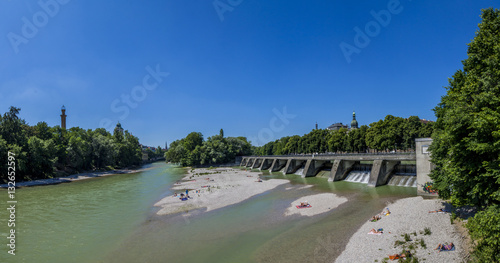 Wallpaper Mural River flow controlled by dam structure Torontodigital.ca