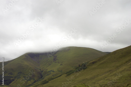 Fog Covered Mountain in Wales
