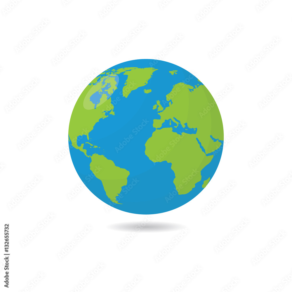 Earthor Globe Vector Illustration