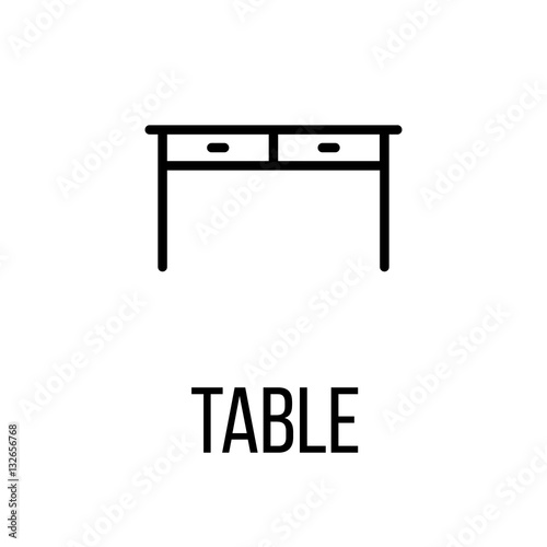Icon or logo in modern line style