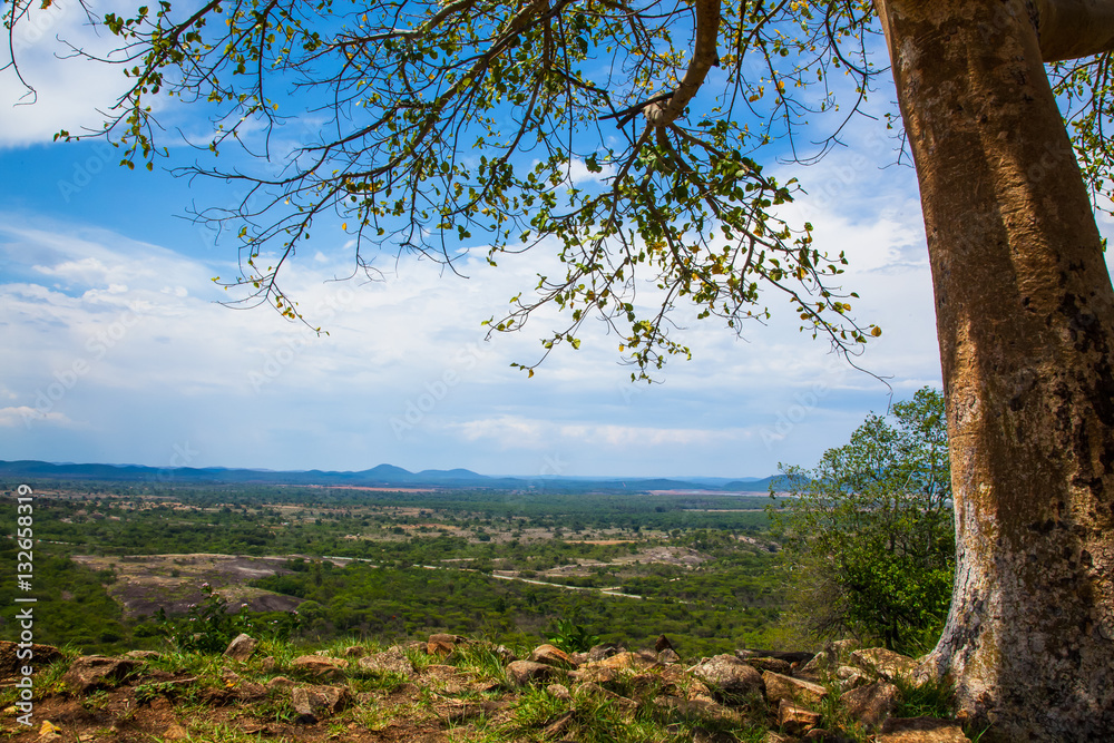 A View From The Top of Great Zimbabwe. Savannah Plains. A View From The Top of Great Zimbabwe. Savannah Plains.