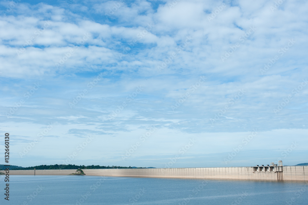 Dam is for the construction of a large dam water,from Khun dan p