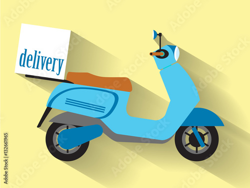 motorcycle box transportation delivery shipping