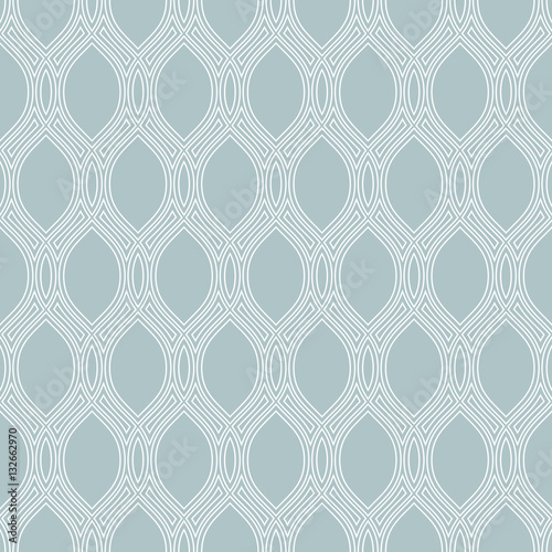 Seamless background for your designs. Modern vector light blue and white ornament. Geometric abstract pattern