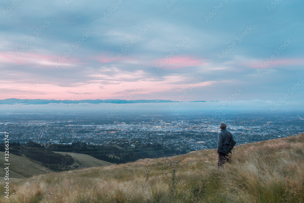 Fototapeta premium City before a nightfall
