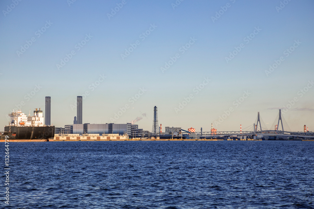 modern industrial area panorama view