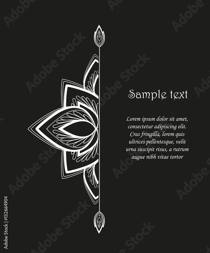 Vector flower mandala