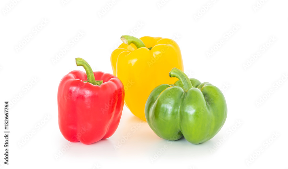 sweet pepper on white background sweet pepper on white background