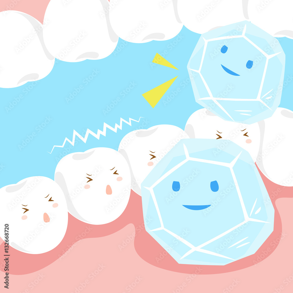 sensitive tooth with a ice sensitive tooth with a ice
