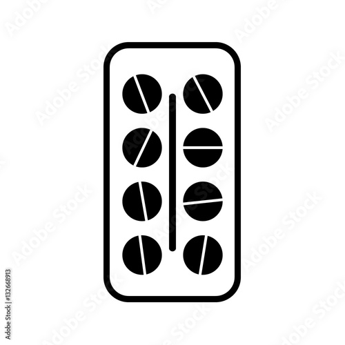 Pill vector icon.
