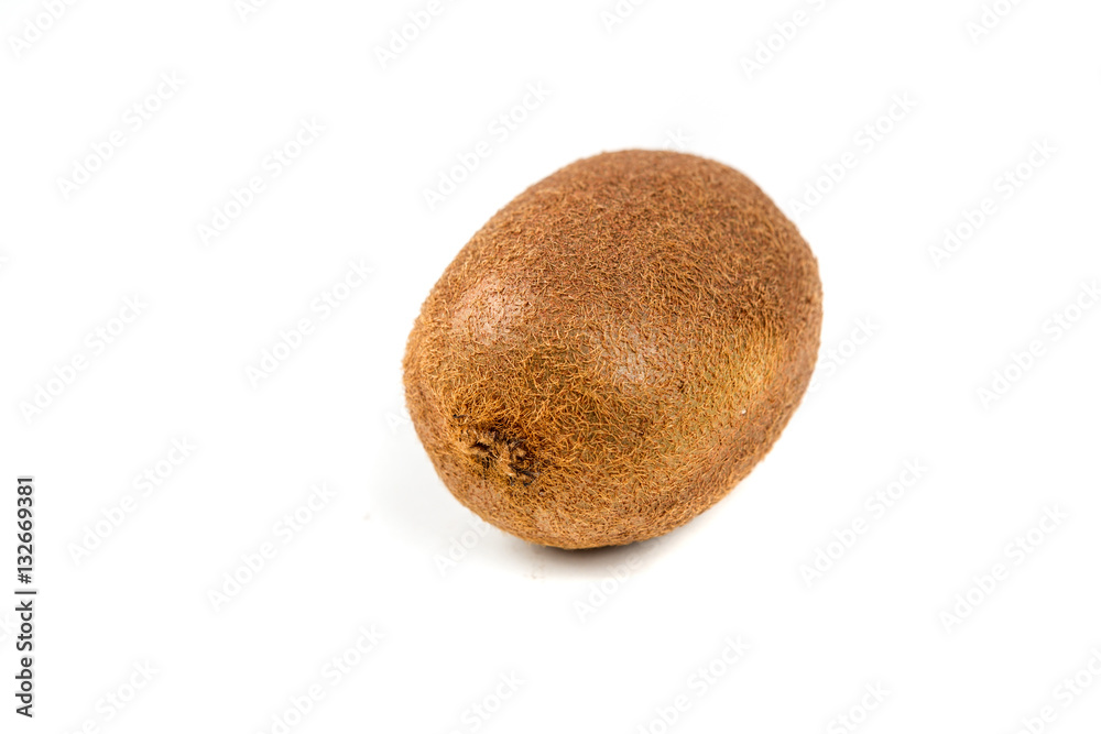 Whole ripe kiwis isolated on a white background Whole ripe kiwis isolated on a white background