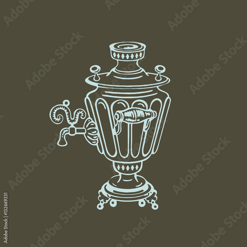Samovar. Vector illustration