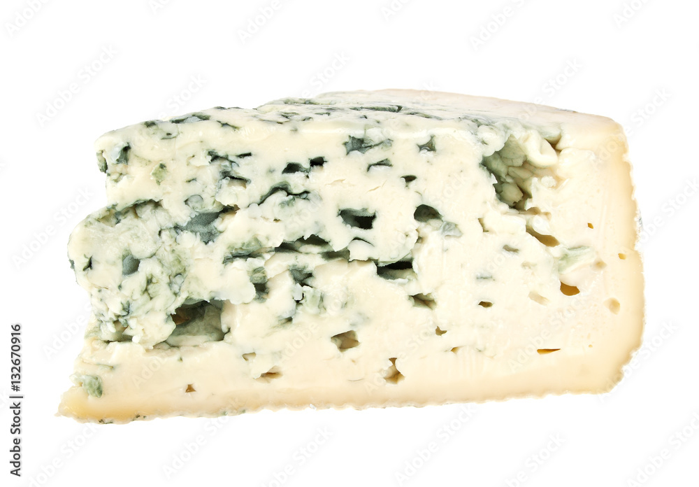 Blue cheese isolated on a white background