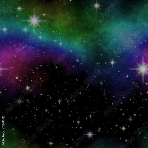 Fototapeta Naklejka Na Ścianę i Meble -  Space illustration with stars and nebula
