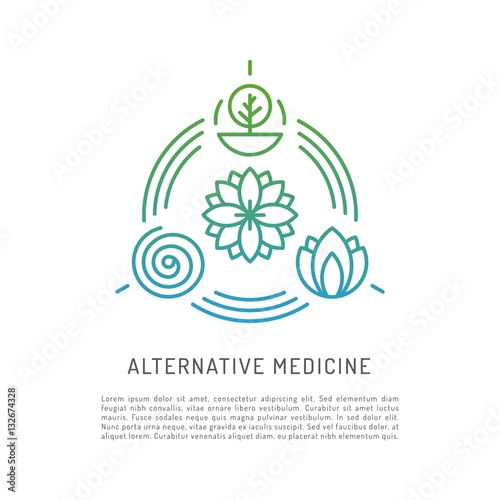 Vector image characters of alternative medicine. Ayurvedic body types. Holistic lifestyle and harmony with nature.