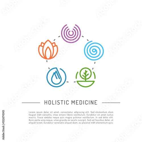 Vector image characters of alternative medicine. Ayurvedic body types. Holistic lifestyle and harmony with nature.