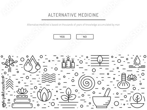 Vector image characters of alternative medicine. Ayurvedic body types. Holistic lifestyle and harmony with nature.