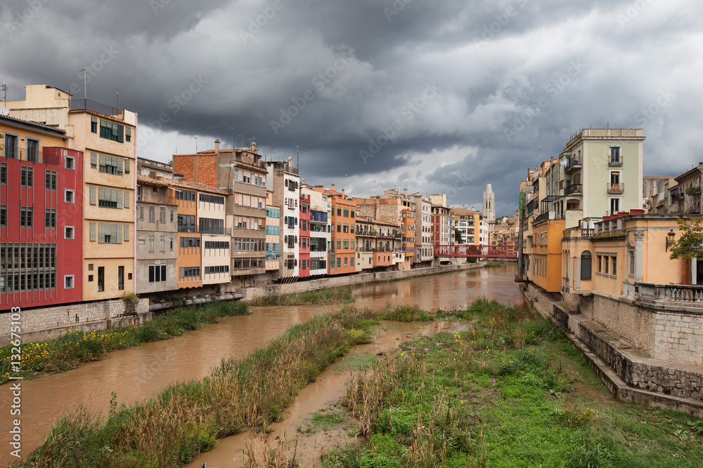 City of Girona in Catalonia, Spain