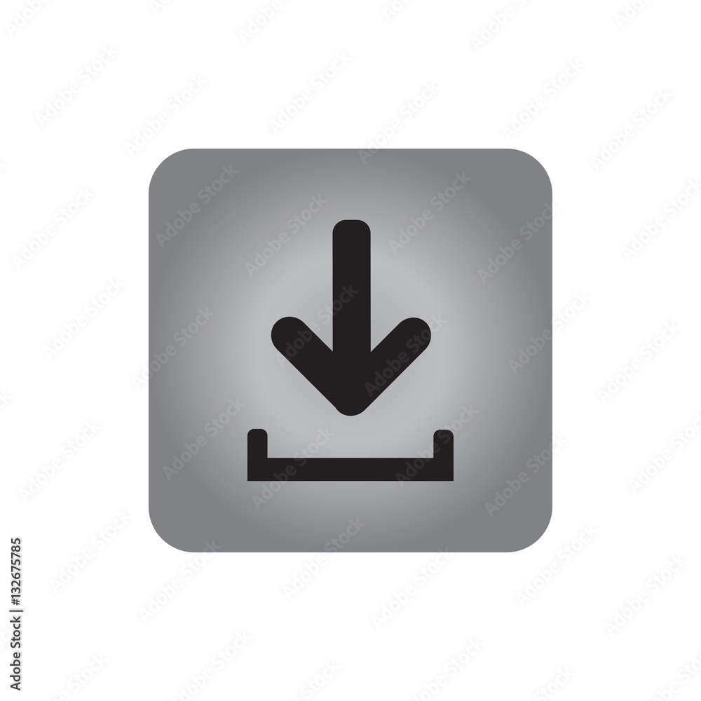 Download Icon, flat design style Download Icon, flat design style
