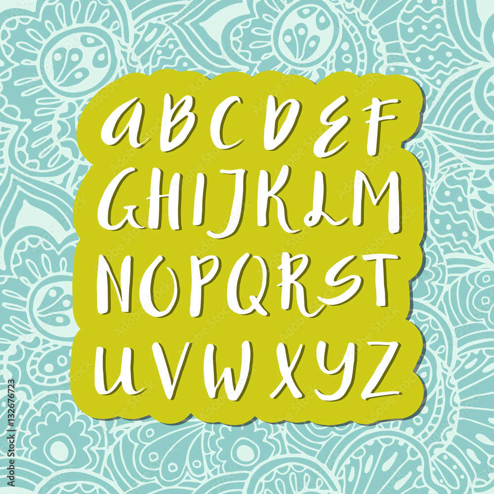 Unique vector alphabet. Unique vector alphabet.