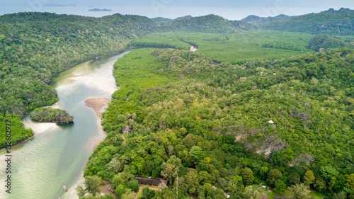 Koh Tarutao island aerial