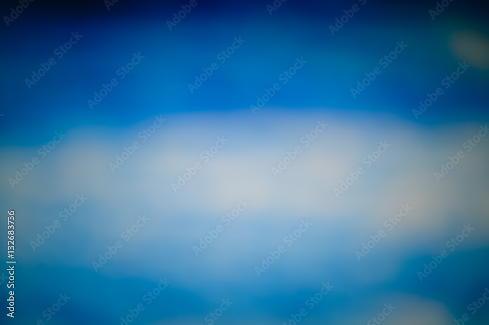 Fototapeta Light blue abstract blurry background bokeh