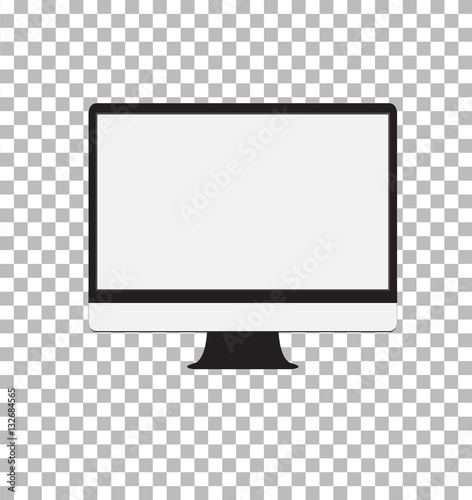 computer monitor isolated on white background. computer monitor