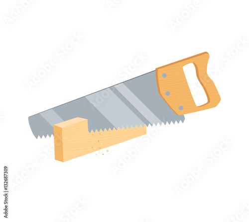 Sawing plank saw