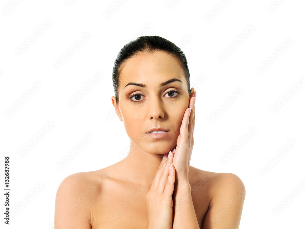 Portrait of beautiful young spa woman