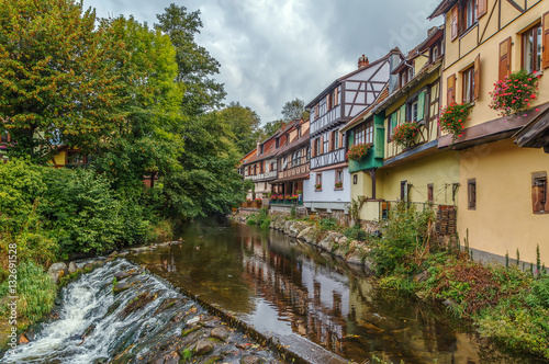 Weiss river in Kaysersberg, Alsace, France